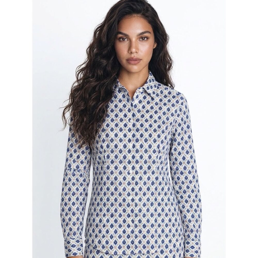 ETRO | NEW Floral Printed Camicia Button Down Blouse Women’s Size 40/42